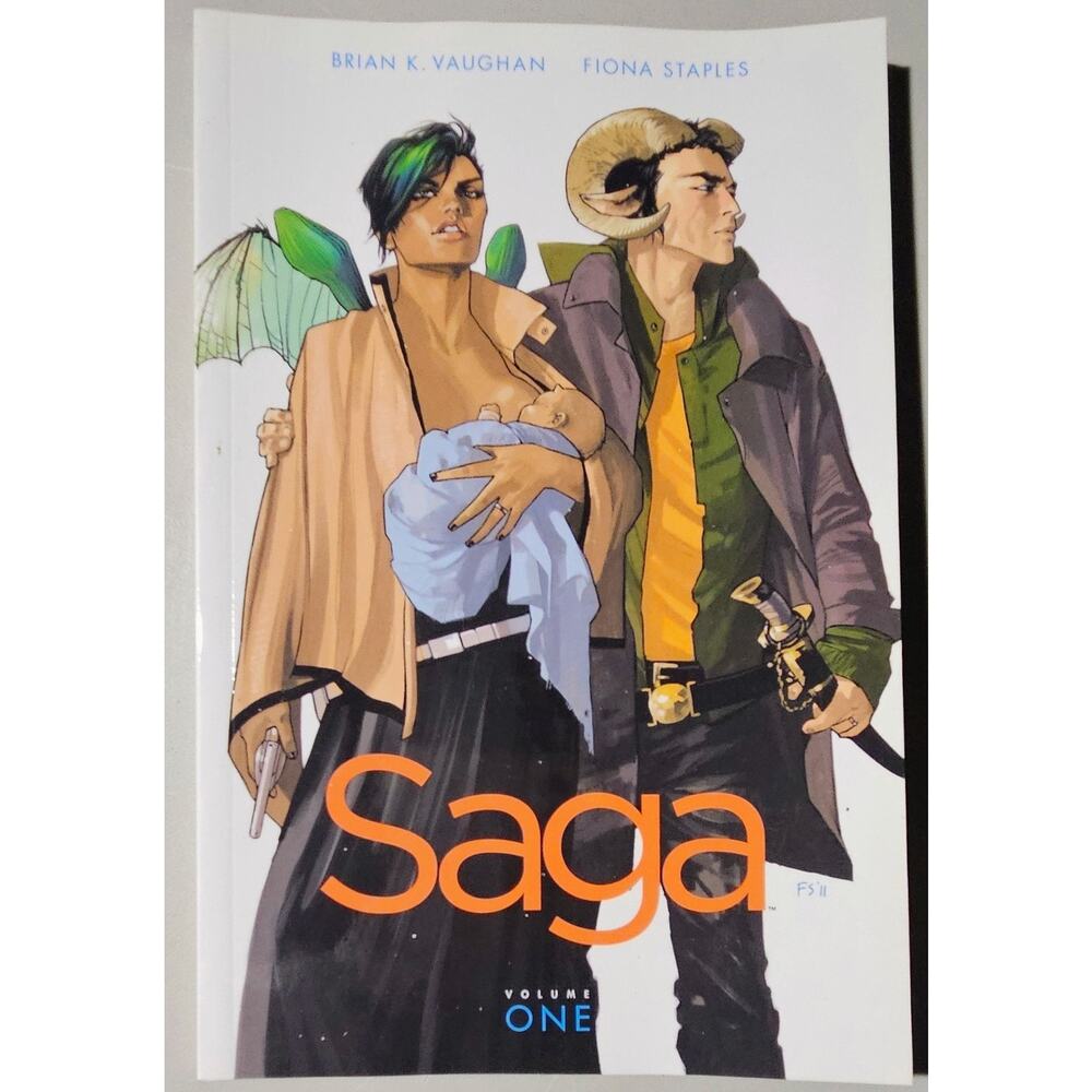 Saga Series Book 1 Comics Novel 2012 Brian Vaughan Fiona Staples MINT